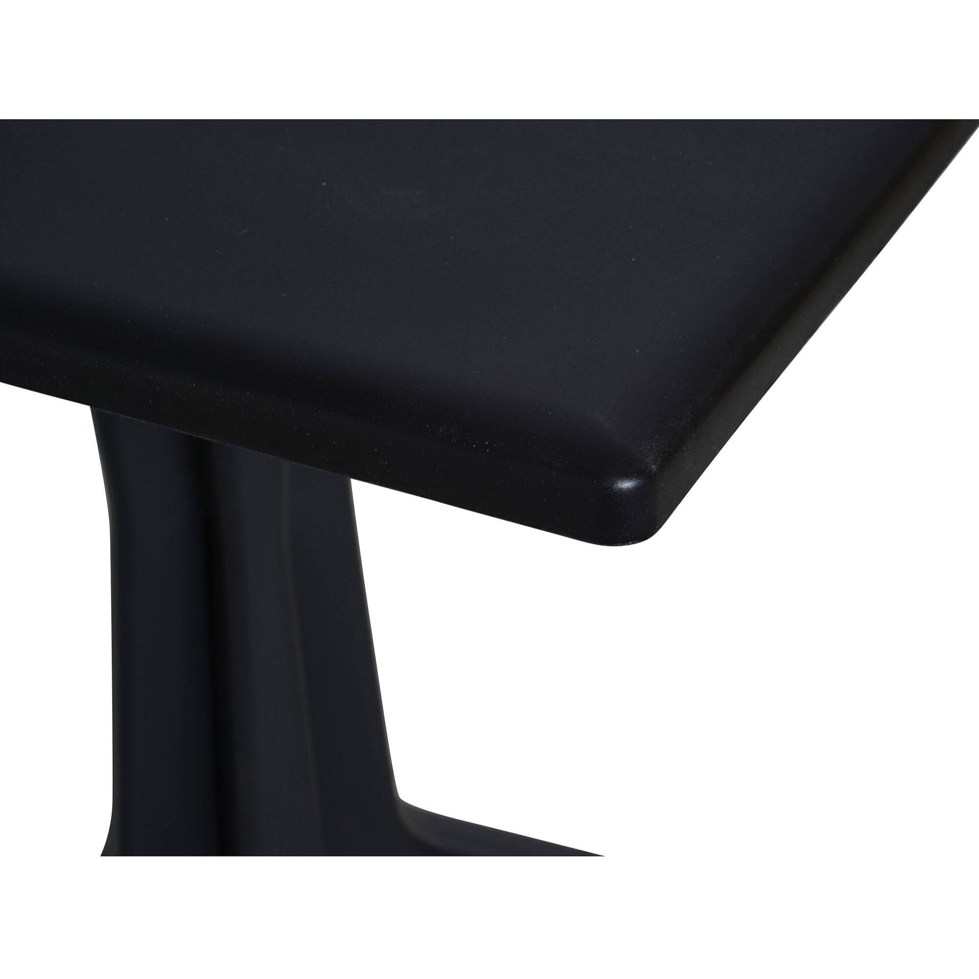 Tavolo da esterno Agostini, Ripiano quadrato fisso, Tavolino da giardino multiuso, 100% Made in Italy, 70x70h72 cm, Antracite