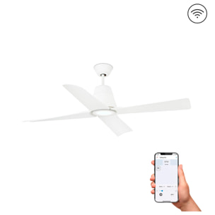 TYPHOON Ø130 DC BLANCO 4 PALAS 19W 3000K IOT