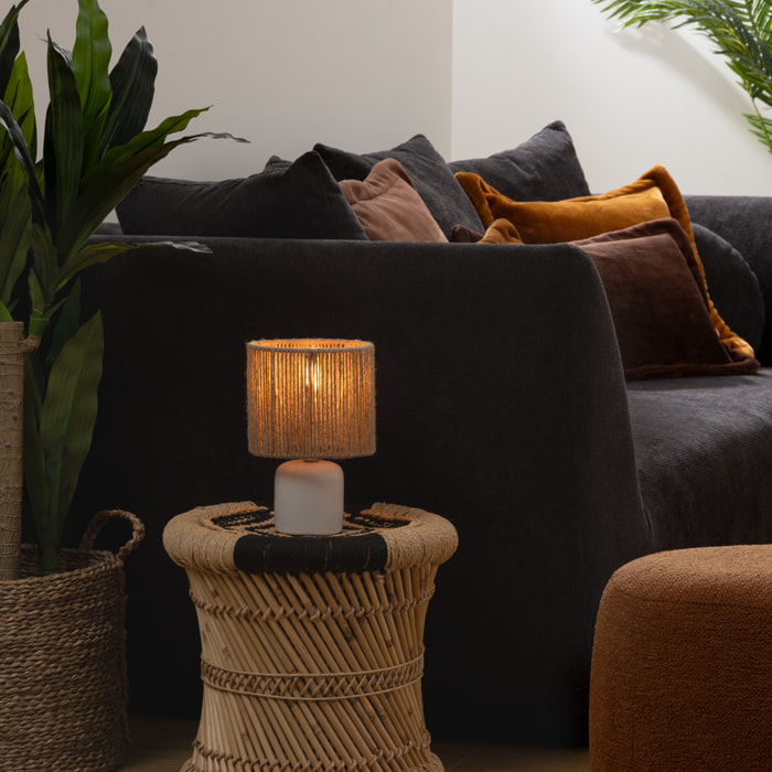 Lampe à poser Koby blanc H24cm