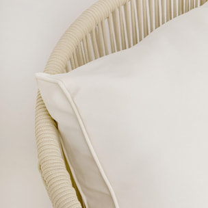 Salon de jardin Elba 4 places crème Kare Design