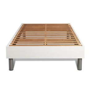 Ensemble matelas REGEN à mémoire de forme + sommier kit blanc