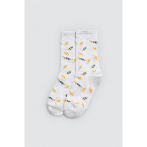 Confezione da 4 calzini per bambini con stampa skate