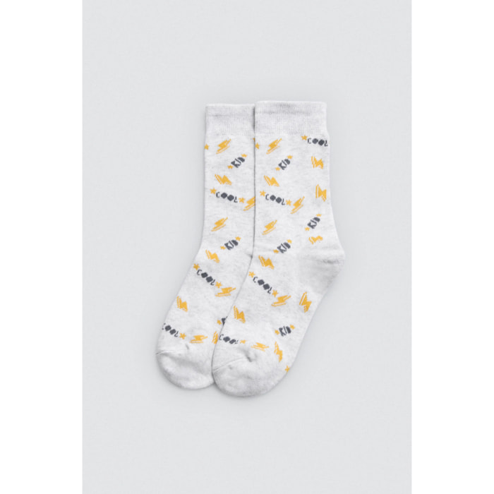 Confezione da 4 calzini per bambini con stampa skate