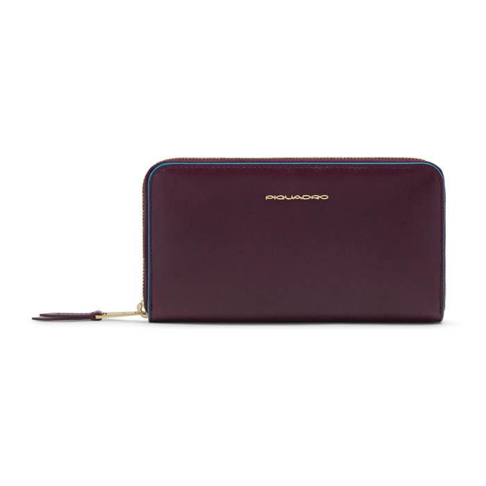 Piquadro Portafogli donna grande zip-around