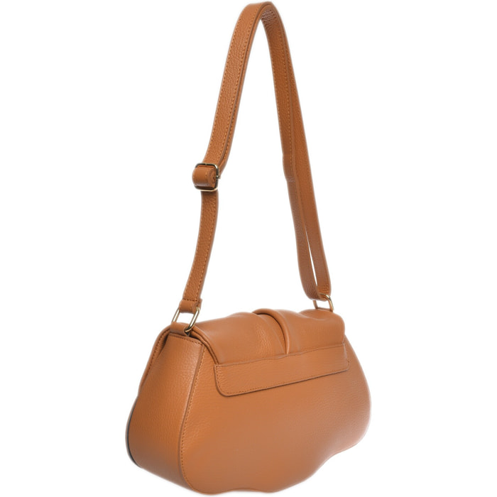 Borsa a spalla Anna Luchini Cammello