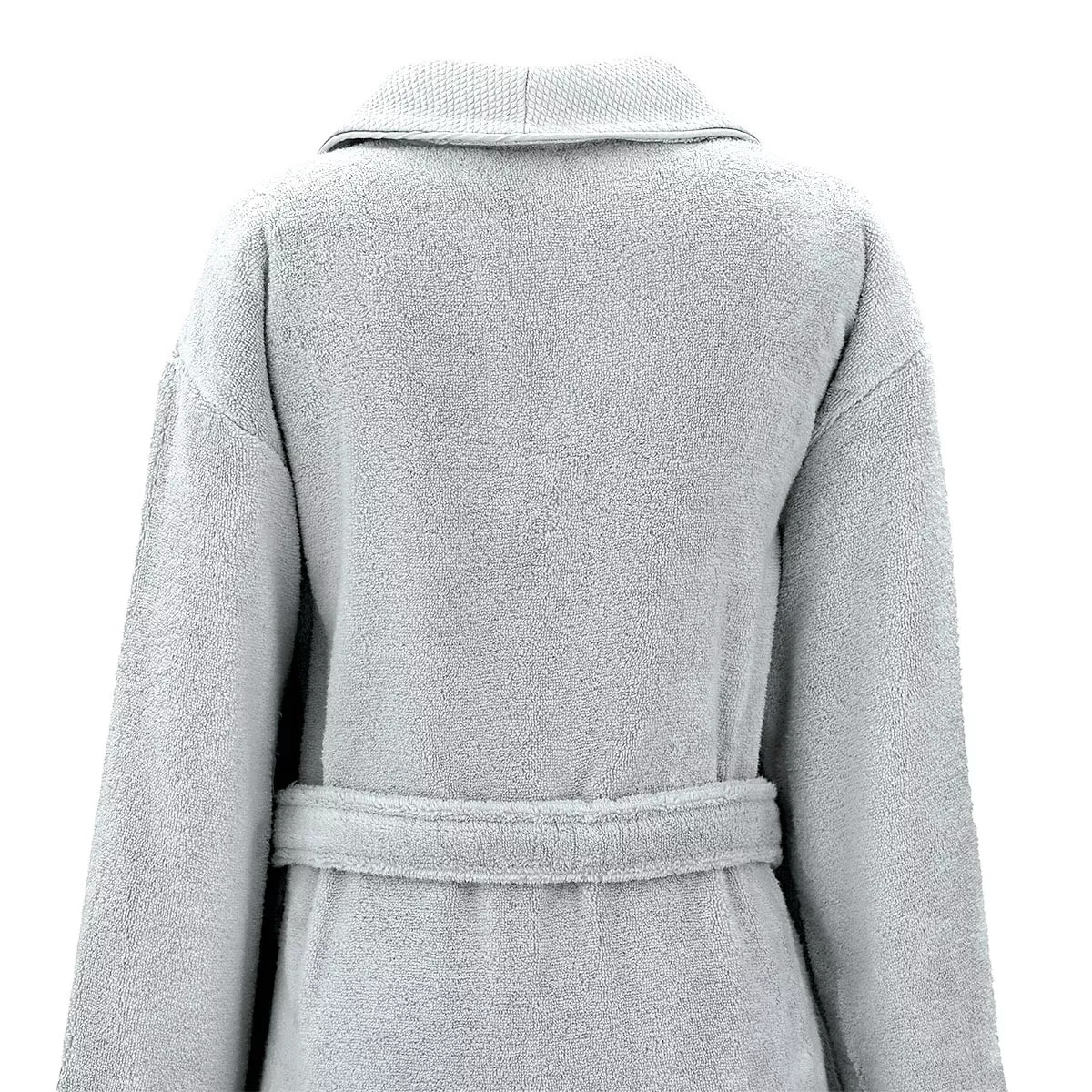 Peignoir pur coton 420 g/m² uni gris Elea nuage