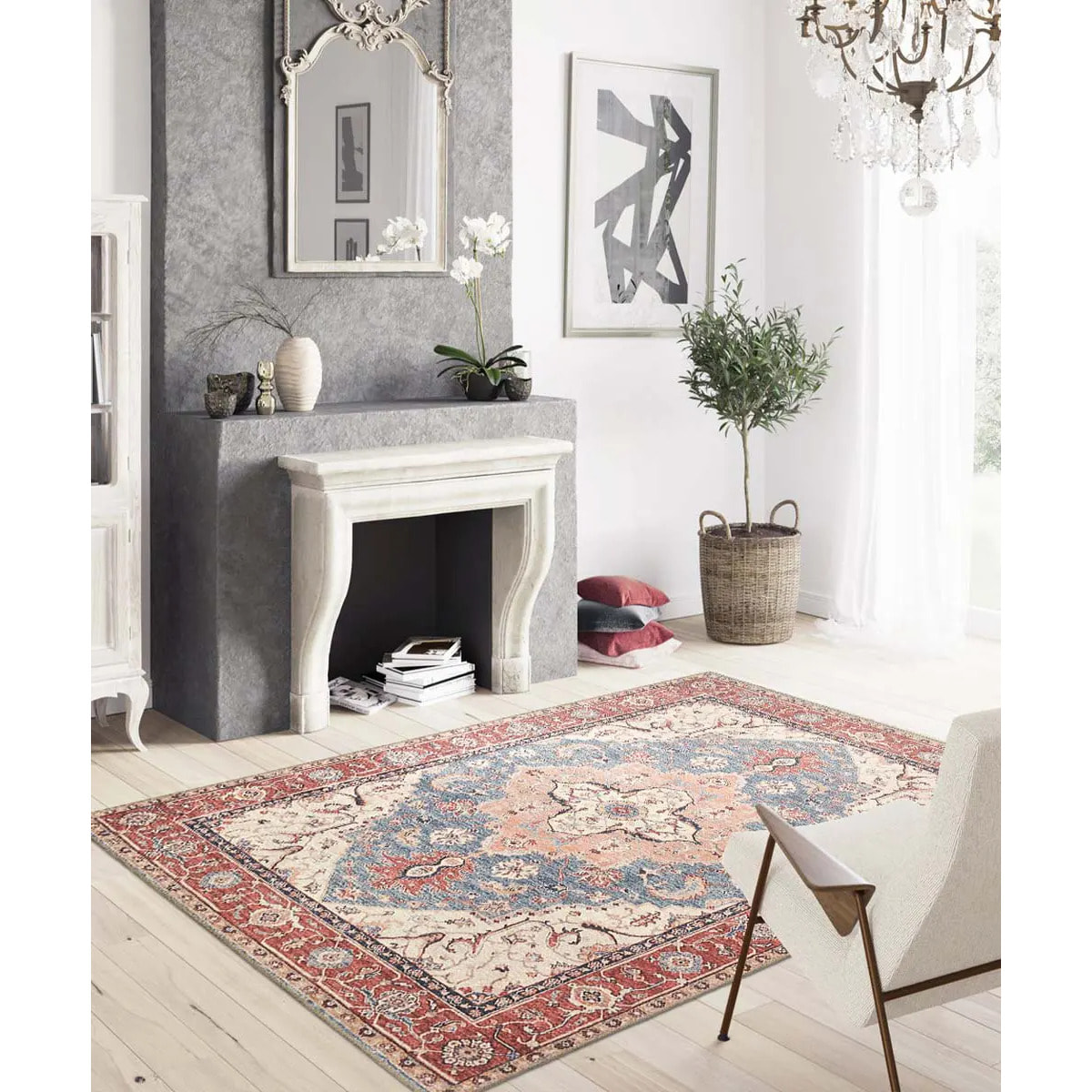 Tappeto Stile Persiano Blu