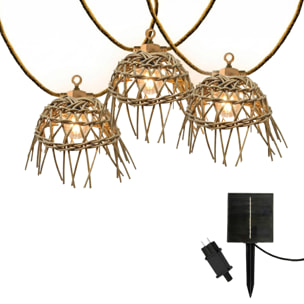 Guirlande solaire MINI HAWAI 10 LED 8M