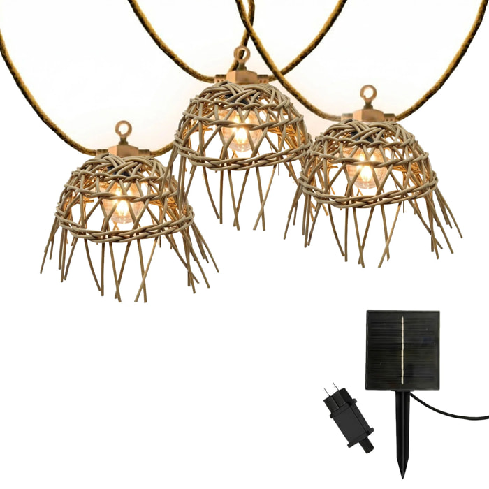 Guirlande solaire MINI HAWAI 10 LED 8M