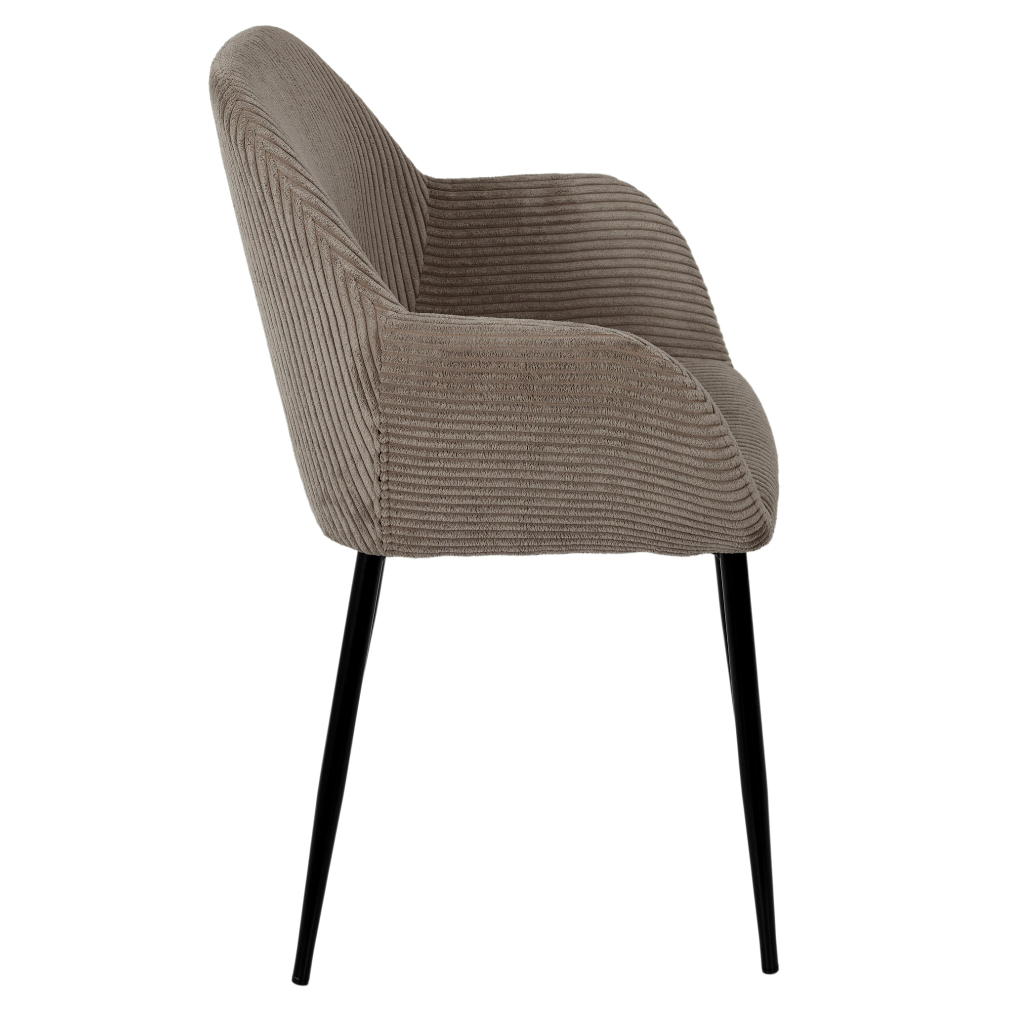 Fauteuil Cotele Scott Taupe - Lot de 2