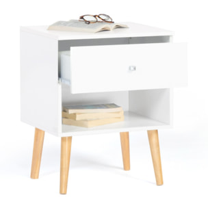 Tables de chevets Emmie 1 tiroir - lot de 2