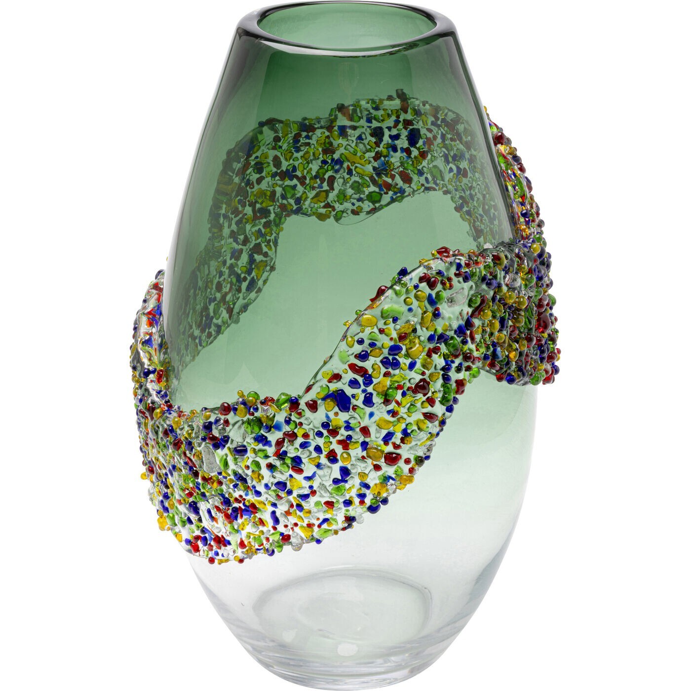 Vase Glitter Circle 33cm Kare Design