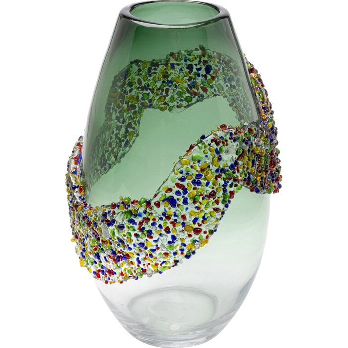 Vase Glitter Circle 33cm Kare Design