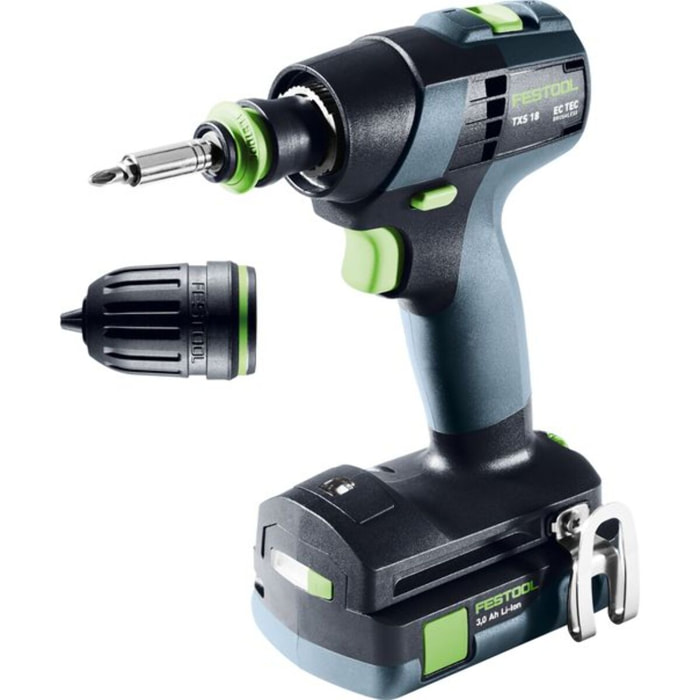 Perceuse-visseuse sans fil TXS 18 C 3,0-Plus - FESTOOL - avec 2 Batteries 18V 3.0 AH - Systainer - 576895