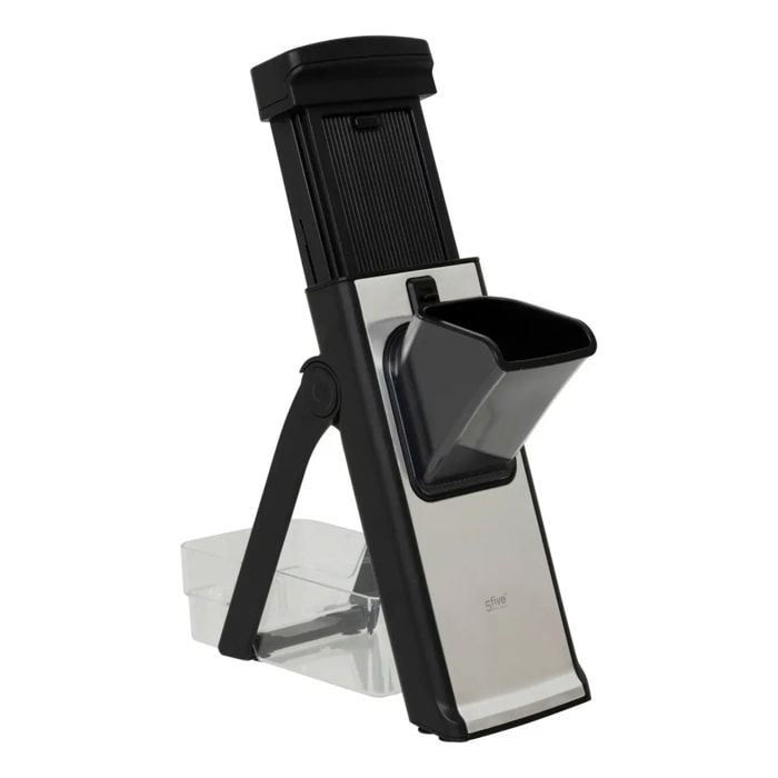 Mandoline à piston Silver pro noir pliable 30 découpe