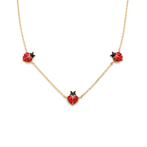 Collier Ladybug Plaqué Or