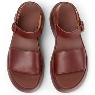 Sandalias - CAMPER Tasha - Burdeos - Cuero liso