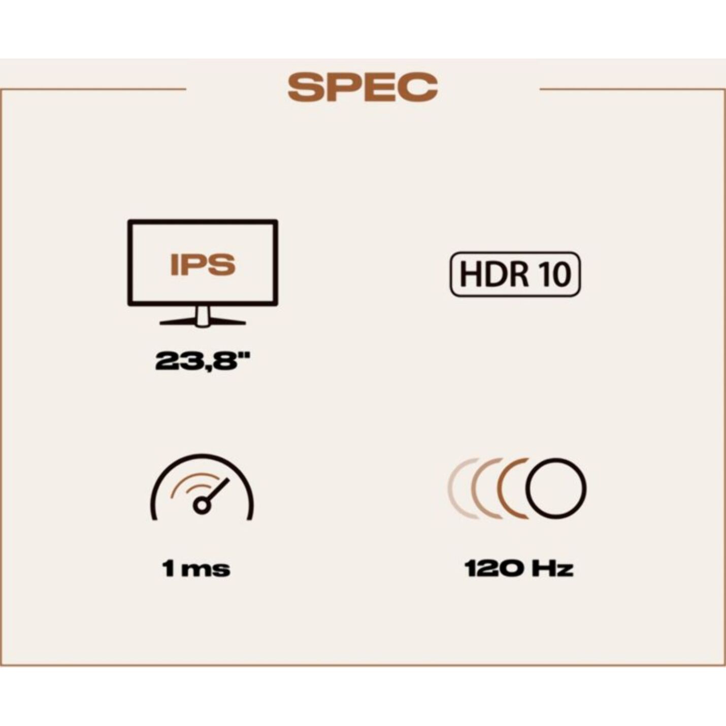 Ecran PC Gamer JAPANNEXT JN IPS238G120F 24" Full HD 120Hz IPS AMD FreeSync