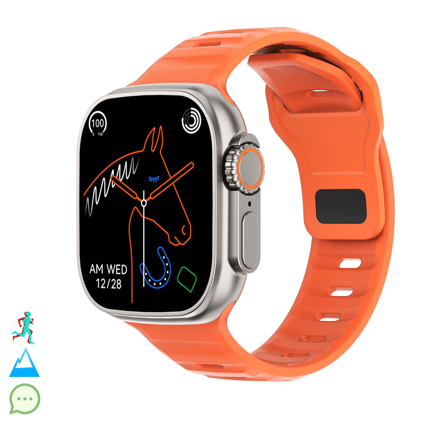 Smartwatch TRAIL DAM8 con schermo HR da 2 pollici e funzione Always-On. Widget personalizzabili.