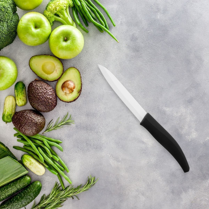 Couteau d'office avec lame en céramique de 12,5 cm de long Nirosta Céramique