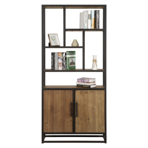 Etagère en bois de cèdre recyclé et métal - Raffi