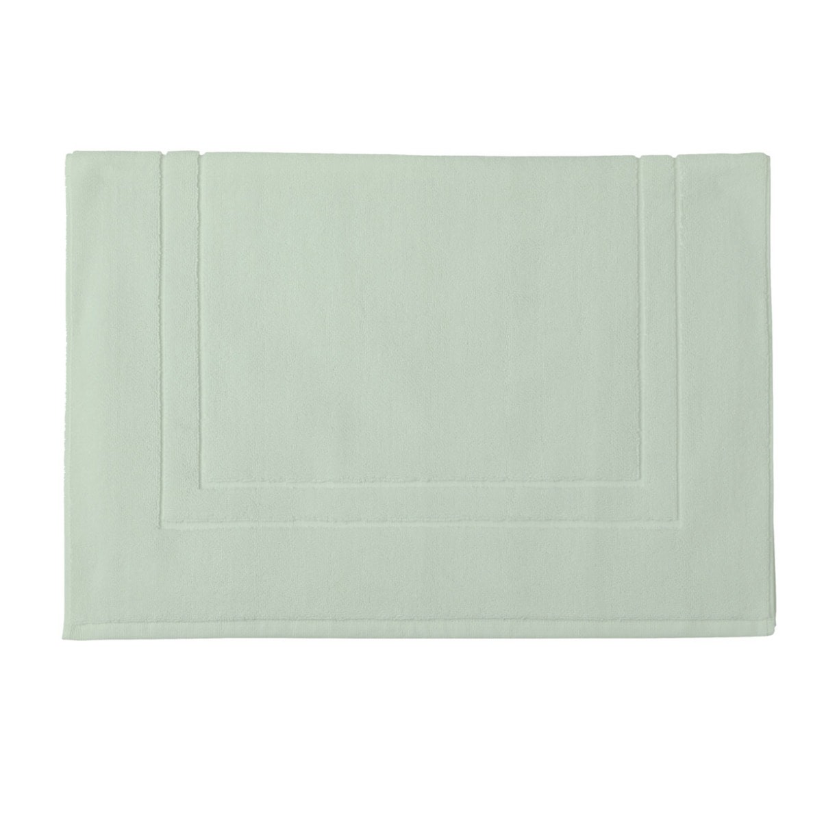 Tapis de bain uni en coton biologique, ESS-CADRE, Vert Eucalyptus