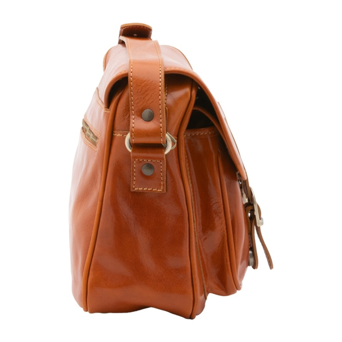 Borsa a tracolla da donna - Modello False - Vera pelle - 32.0 x 23.0 x 15.0 cm