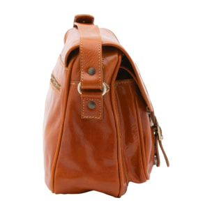 Borsa a tracolla da donna - Modello False - Vera pelle - 32.0 x 23.0 x 15.0 cm
