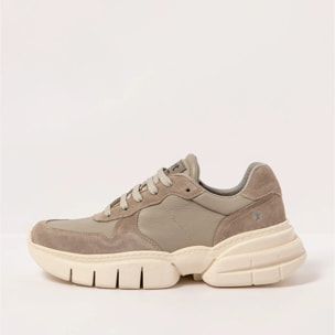 Zapatillas 1634 NAPPA-SILK SUEDE TAUPE-SESAME/ ATHENS color Taupe-sesame