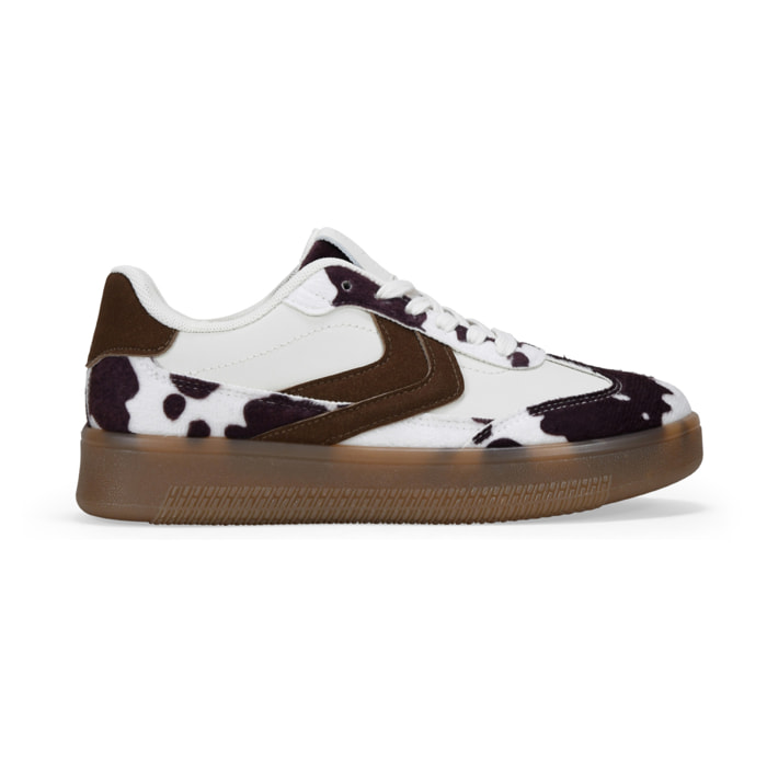 Zapatillas deportivas de vaca con cordones