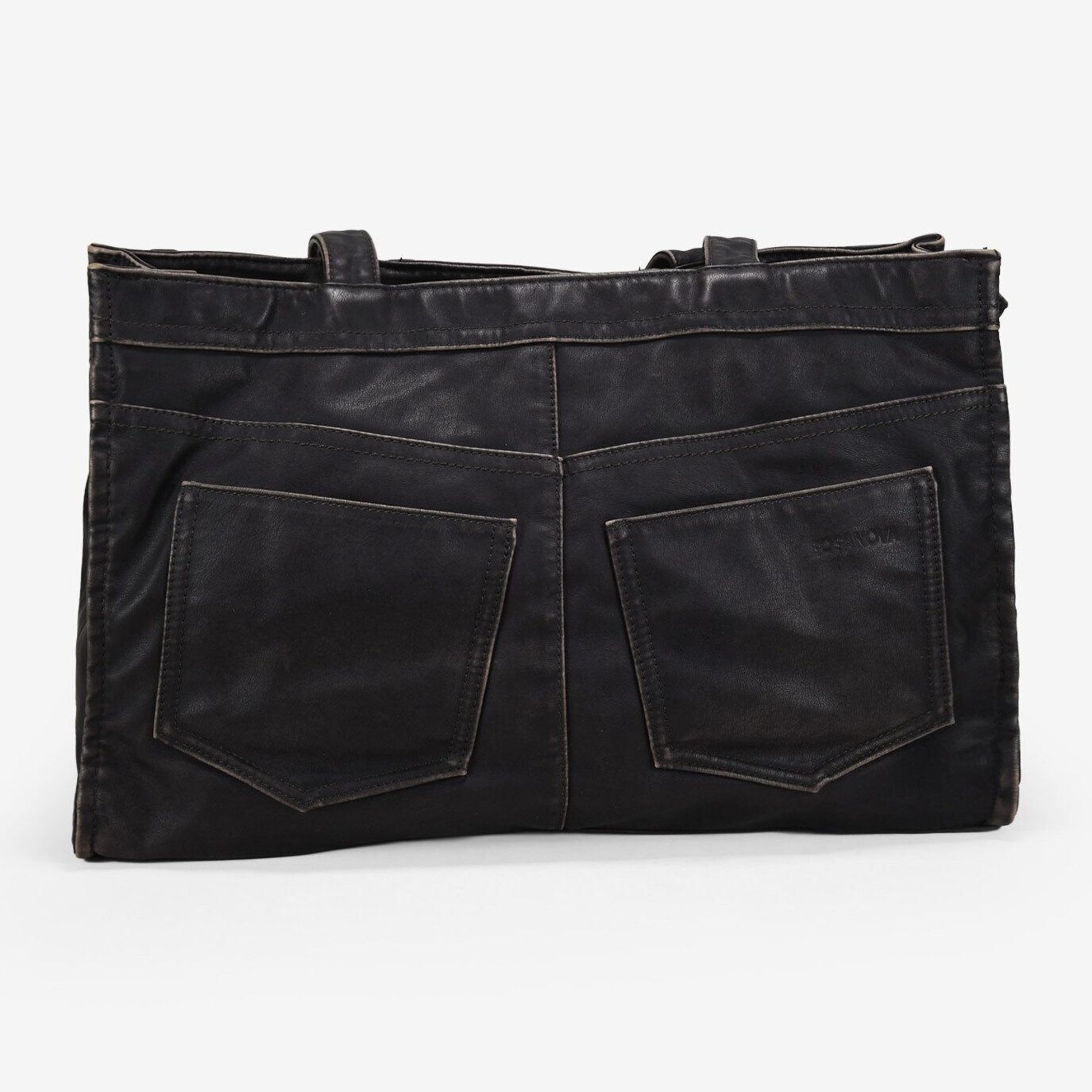 Bolso de hombro marrón vintage