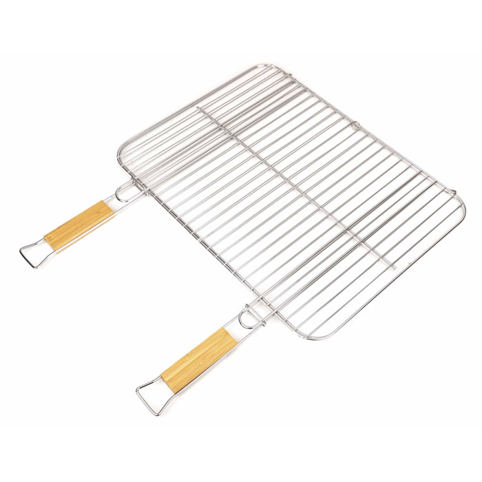 Grille rectangulaire en acier chromé Somagic 51 x 38 cm