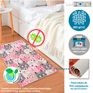 Alfombra infantil de Poliester estampada 60 x 100cm