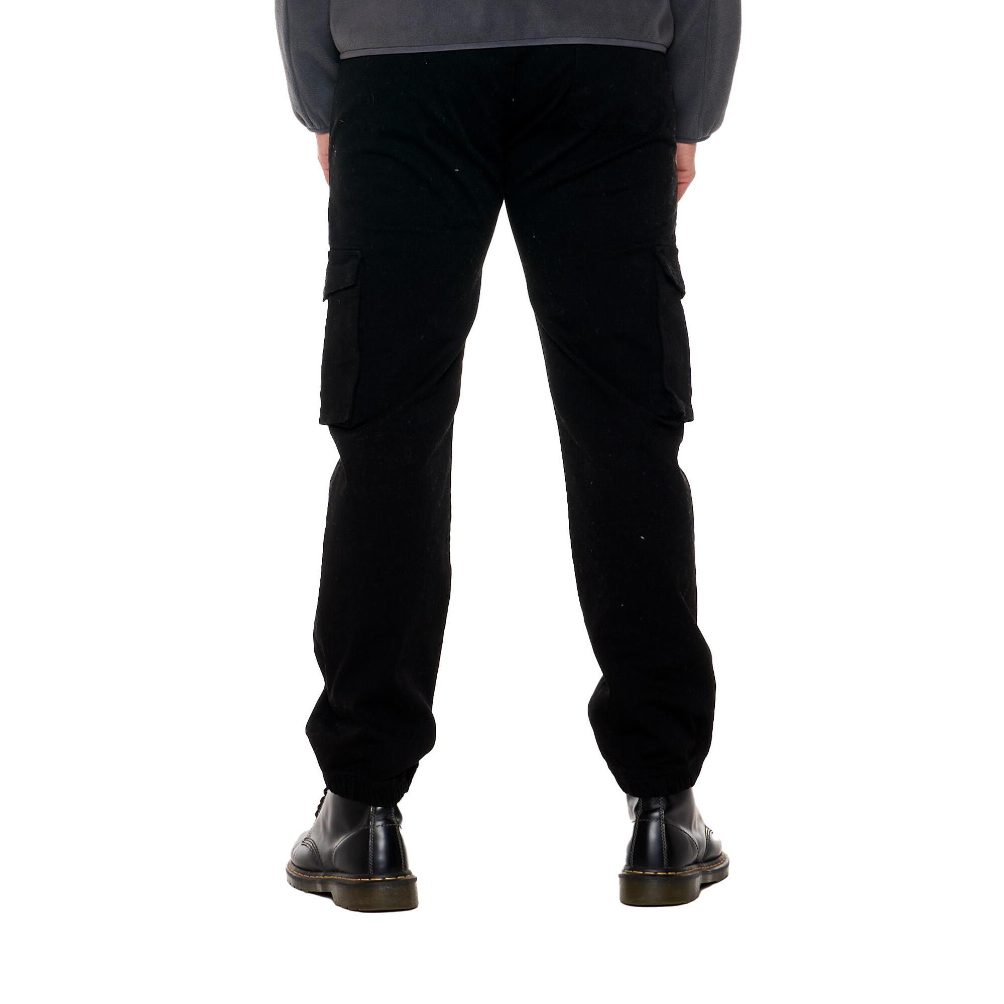 Pantalone cargo da uomo con tasconi ed elastico al fondo Leone 1947 Soft Basic