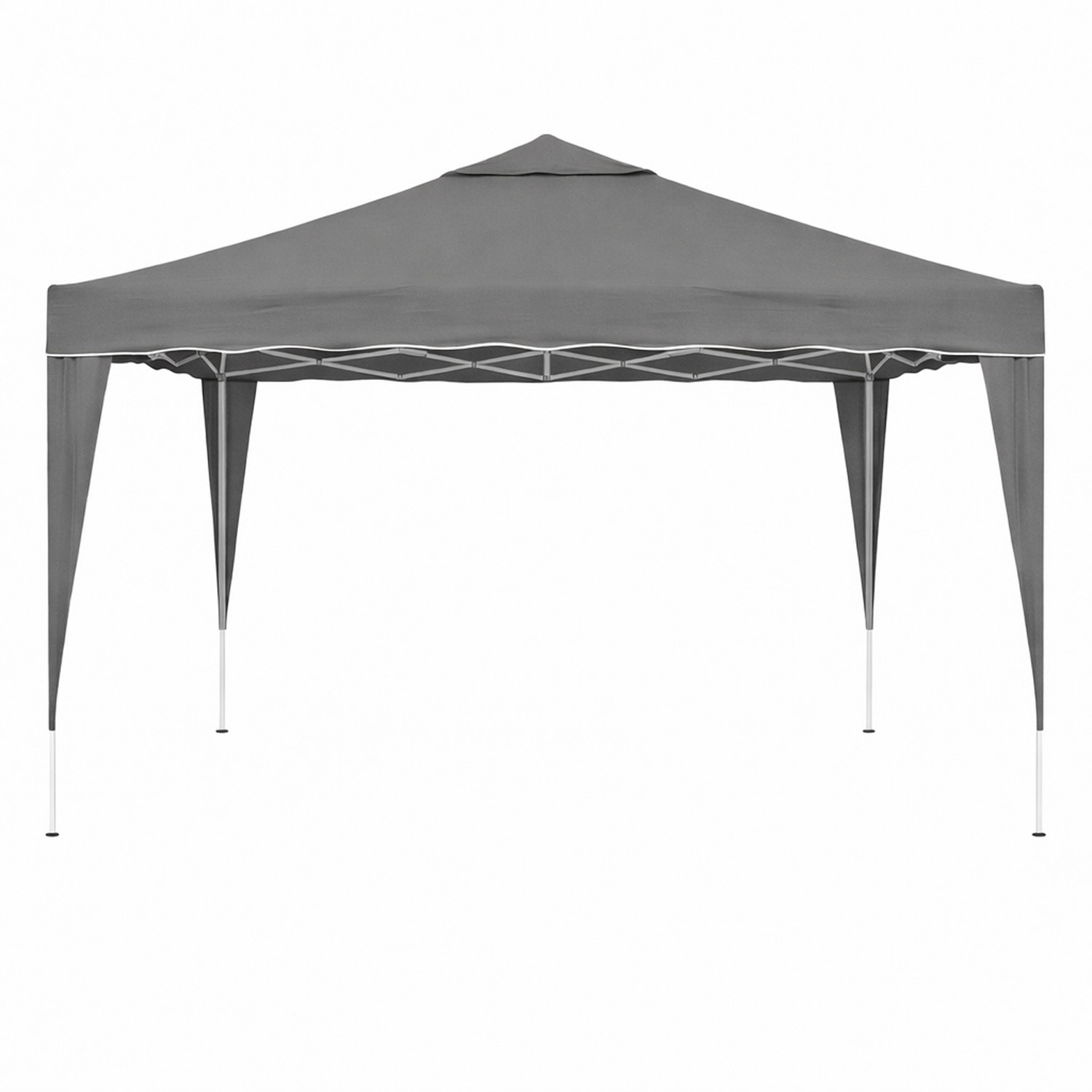 Gazebo Pieghevole 3x4 M in Acciaio con Telo Idrorepellente 160 g/m² Anti-UV Struttura Robusta Apertura Rapida a Fisarmonica con Borsa 4 Sacche Grigio