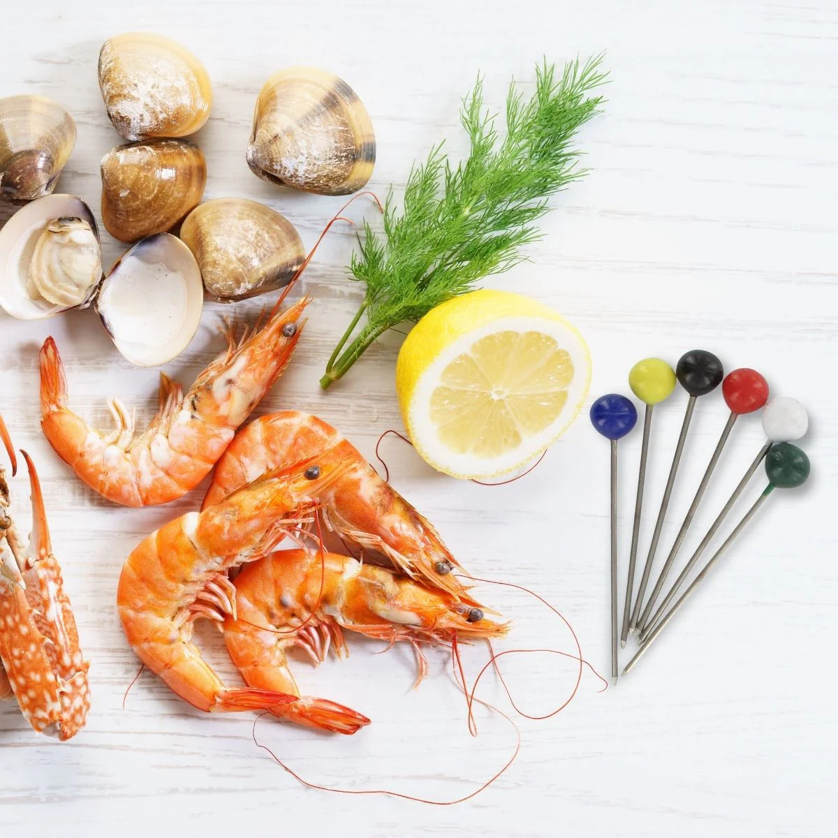 Lot de 12 pics à bigorneaux Fackelmann