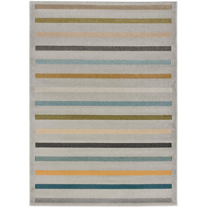 DEBBI Alfombra geométrica de estilo bauhauss multicolor, varias medidas disponibles