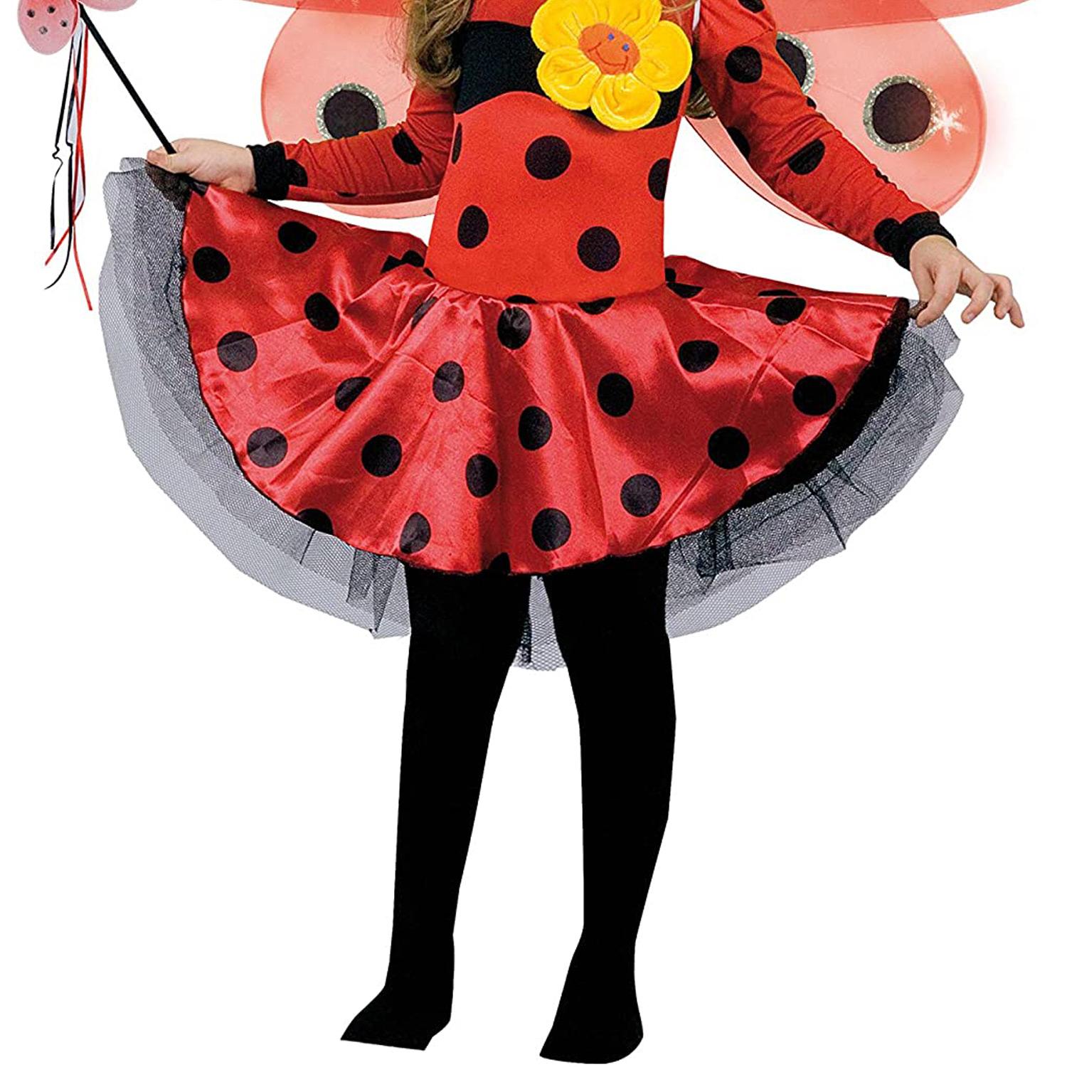 Costume Carnevale Ali Luminose Coccinella Lucine Del Bosco Bambina