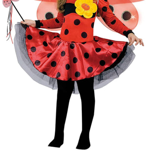 Costume Carnevale Ali Luminose Coccinella Lucine Del Bosco Bambina