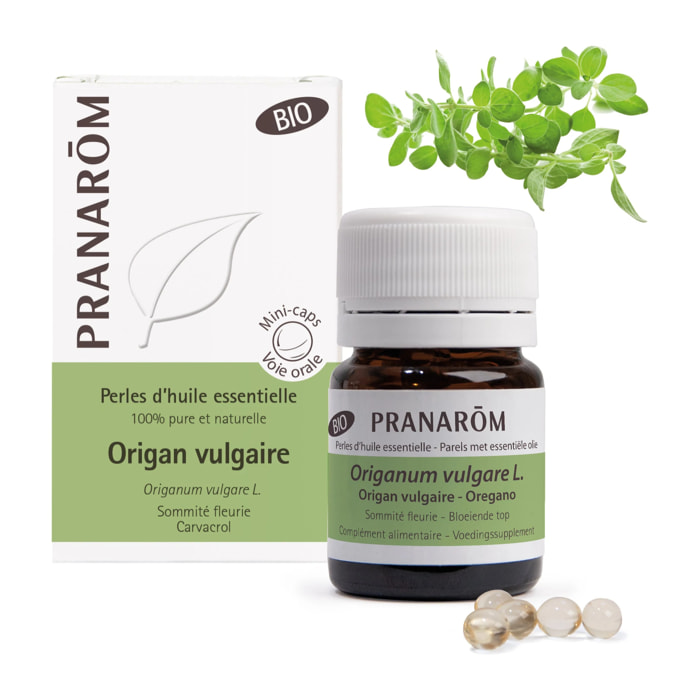 Pranarom - Perles d'Huile Essentielle d'Origan vulgaire - Bio - 60 Perles