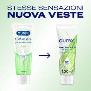 Durex Naturals Classico Gel Lubrificante Intimo con Ingredienti 100% di Origine Naturale - Flacone da 100ml