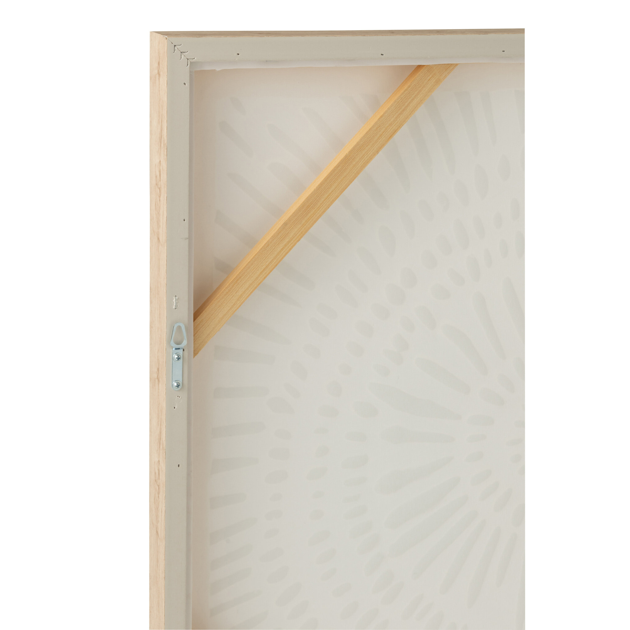 J-Line Tableau Circle - bois - blanc/bleu