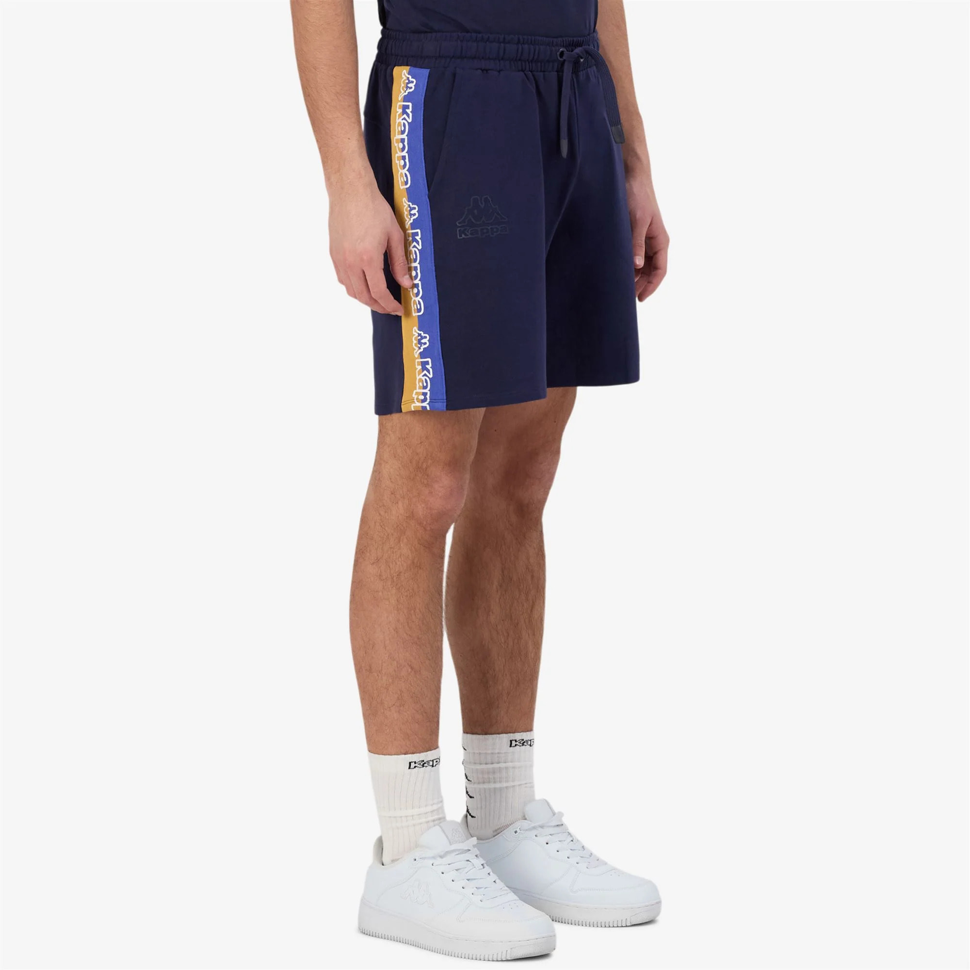 Kappa - Pantaloni Corti Uomo Blu - Logo Tape Gerri