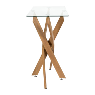 Console - HOME DECO FACTORY - Heritage - En Verre - Marron