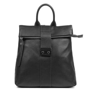 Foca Bolso mochila Mujer.Piel auténtica Dollaro