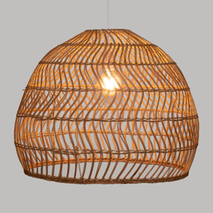 Suspension "Joy" - rotin et métal - D58 cm