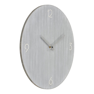 Orologio da parete Ravenna in MDF grigio chiaro con movimento silenzioso ø40 cm