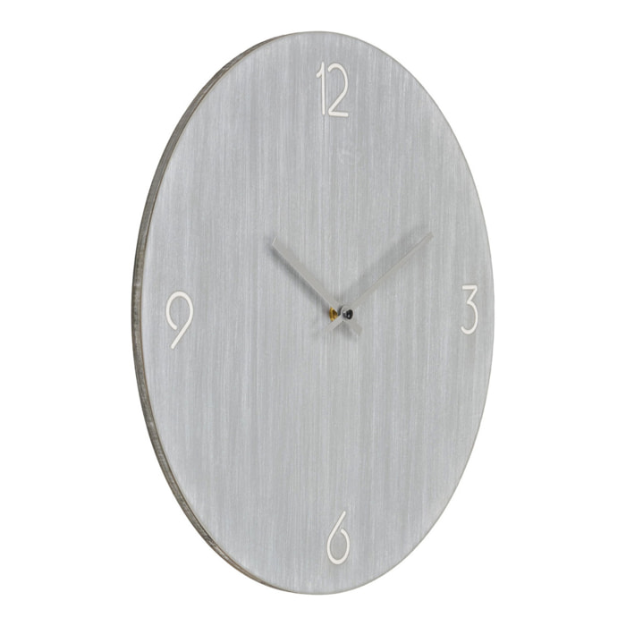 Orologio da parete Ravenna in MDF grigio chiaro con movimento silenzioso ø40 cm