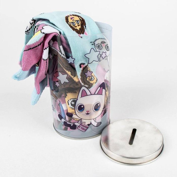 Pack de 4 calcetines infantiles diseño gabby's dollhouse