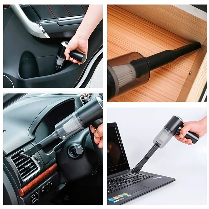 Aspirapolvere e soffiatore a mano 3 in 1. Con una potenza massima di 120W.